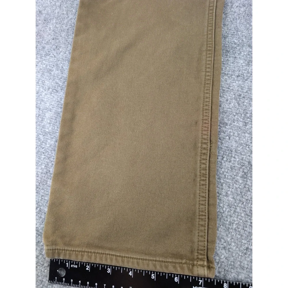 Banana Republic Traveler Cotton Brown Olive Pants Trousers Mens 36x32 Slim Chino